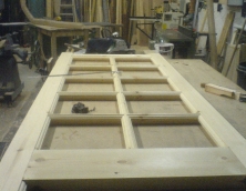 Ten pane softwood door