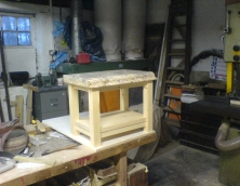 Bespoke wooden side table