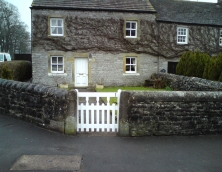 Small wooden gate - painted